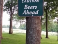 Caution Bears Sign